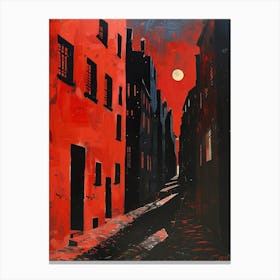 Red Street Canvas Print