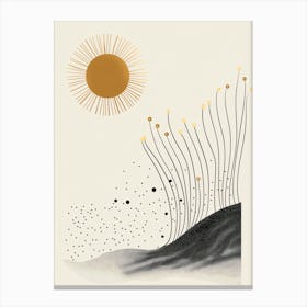 Sun Abstract Canvas Print