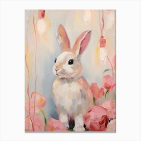 Bunny In Pink Canvas Print