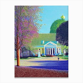 Hampton, City Us  Pointillism Canvas Print