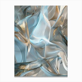 Abstract - Blue And Gold Canvas Print