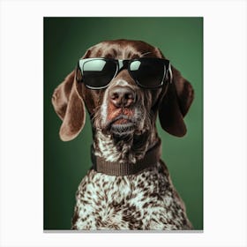 German Shorthaired Pointer. Generated AI. Art Print 1 Toile