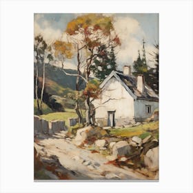 Small Cottage Countryside Farmhouse Painting 7 Canvas Print