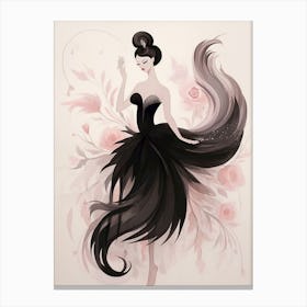 swan girl Canvas Print