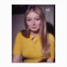 Mary Hopkin In Style Dots Canvas Print