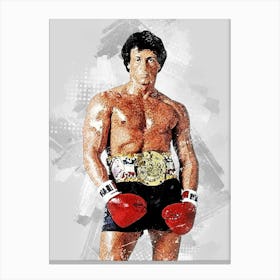 Sylvester Stallone Rocky Balboa Canvas Print