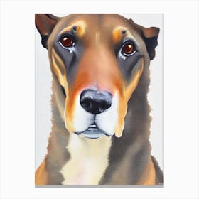 Greyhound Watercolour dog Canvas Print