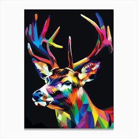 Colorful Deer 1 Canvas Print