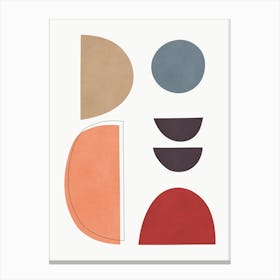 Geometry of circles and semicircles 6 Canvas Print