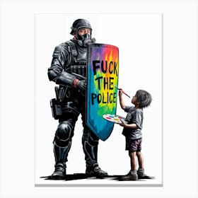 Fuck The Police Canvas Print