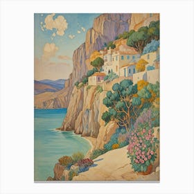 Cliff Village Canvas Print