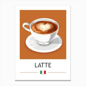 Latte Canvas Print