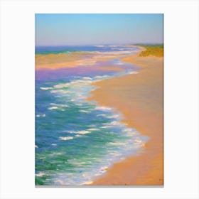 Nags Head Beach North Carolina Monet Style Canvas Print