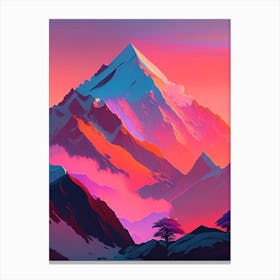 Mount Everest Dreamy Sunset 2 Canvas Print