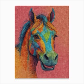 Colorful Horse 4 Canvas Print