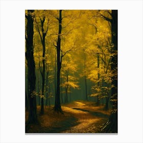 Yellow Forest 14 Canvas Print