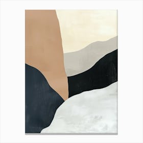 Neutral Flow Minimalist Style Canvas Print