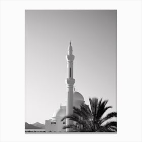 Sharm El Sheikh, Egypt, Black And White Photography 3 Canvas Print