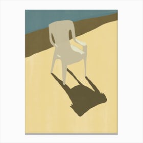 Shadow Of A Chair Canvas Print