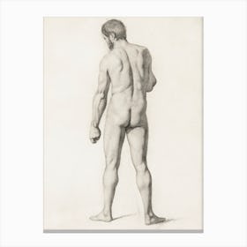 Academic Nude, Seen From The Back, Paul Cézanne Canvas Print