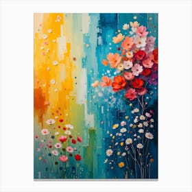 Abstract Flower Painting Canvas Print