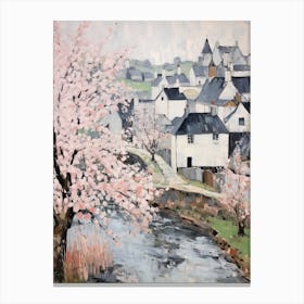 Lacock (Wiltshire) Painting 1 Canvas Print