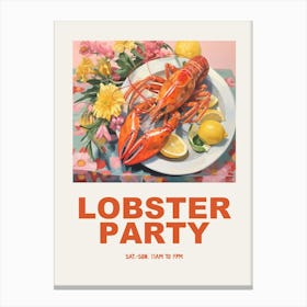 Lobster Party Canvas Print