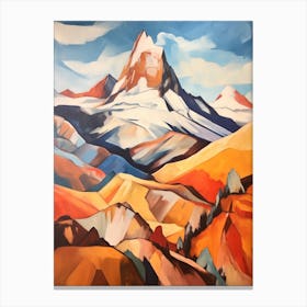 Cerro Mercedario Argentina 3 Mountain Painting Canvas Print
