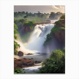 Murchison Falls, Uganda Realistic Photograph (2) Canvas Print