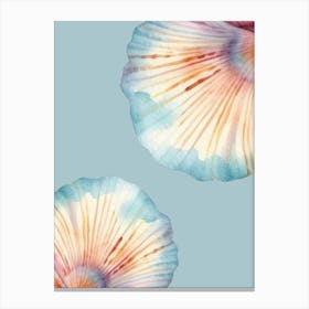 Watercolor Seashells Canvas Print