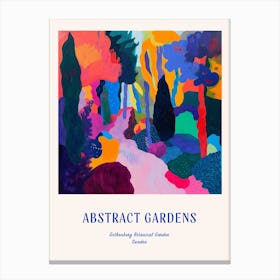 Colourful Gardens Gothenburg Botanical Garden Sweden 3 Blue Poster Canvas Print