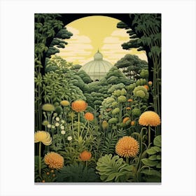 Nklin Park Conservatory And Botanical Garden Henri Rousseau Style 1 Canvas Print