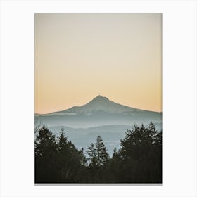 Washington Mountain Sunset Canvas Print