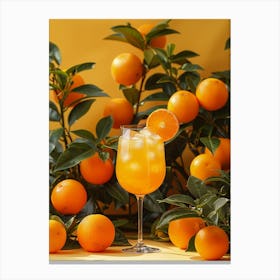 Tangerine Cocktail Canvas Print