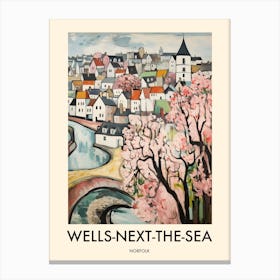 Wells Next The Sea (Norfolk) Painting 3 Travel Poster Canvas Print