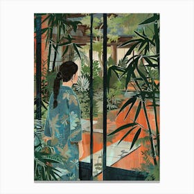 In The Garden Ginkaku Ji Temple Gardens Japan 3 Canvas Print