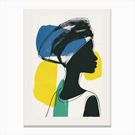 African Woman In A Turban 21 Canvas Print