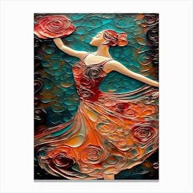Glass Ballerina Canvas Print