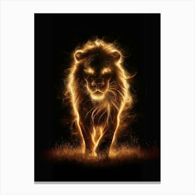 Fire Lion Canvas Print