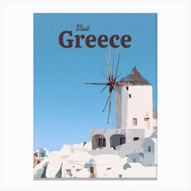 Visit Greece Canvas Print
