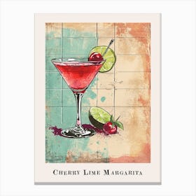 Cherry Lime Margarita Poster 1 Canvas Print