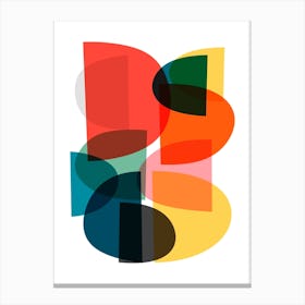 Modern Colorful Abstract Art A Canvas Print