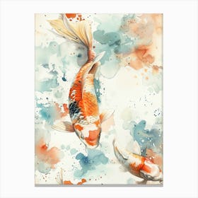 Watercolor Koi 27 Canvas Print