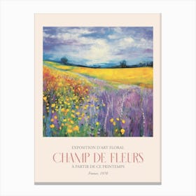 Champ De Fleurs, Floral Art Exhibition 37 Canvas Print