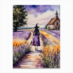 The Lavender Witch ~ Witchy Pagan Fairytale Canvas Print