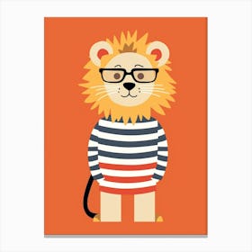 Little Lion 2 Wearing Sunglasses Canvas Print
