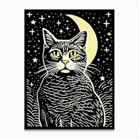 Galactic Purrnet, Psychedelic Cats series Canvas Print