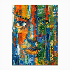 Abstract Of A Woman'S Face 12 Canvas Print