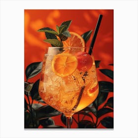 Aperol Spritz Orange 2 Canvas Print