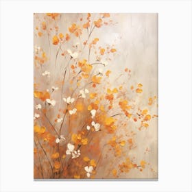 Fall Flower Painting Gypsophila Babys Breath 3 Canvas Print
